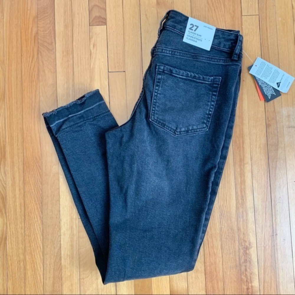 JOE FRESH NWT classic slim black ankle jeans